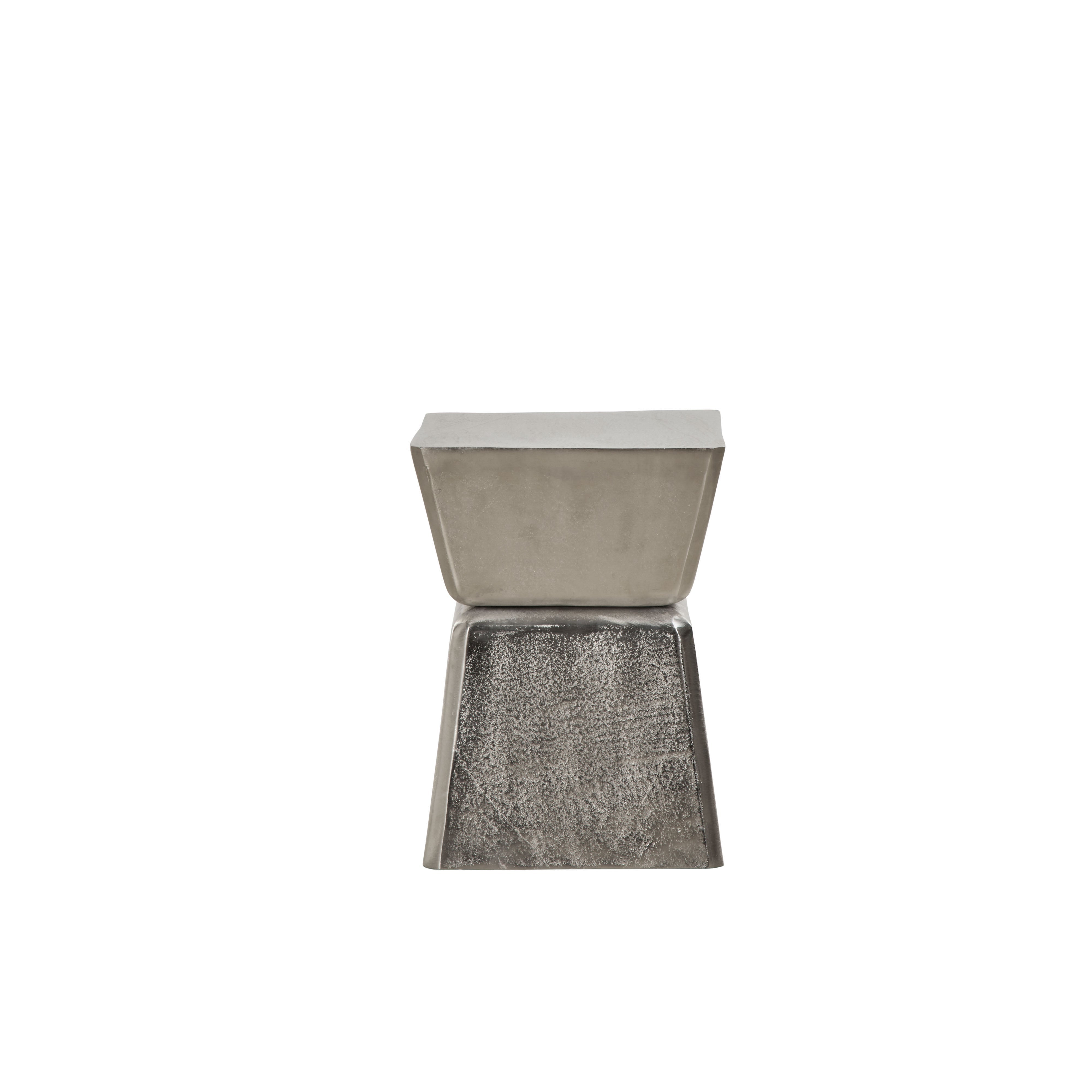 Grand Designs Zalen Side Table Raw Nickel