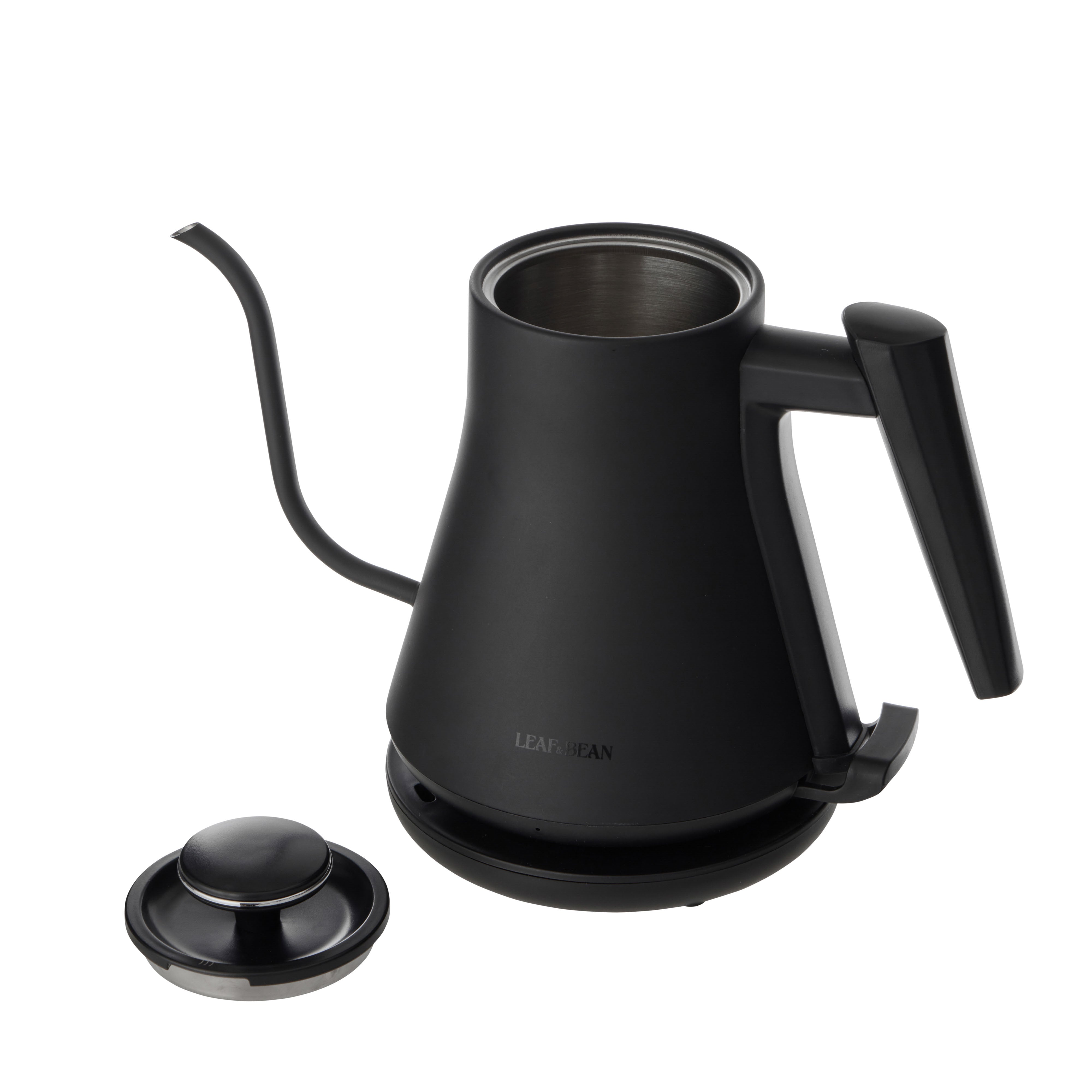 Leaf & Bean Electric Gooseneck Kettle 800ml Black