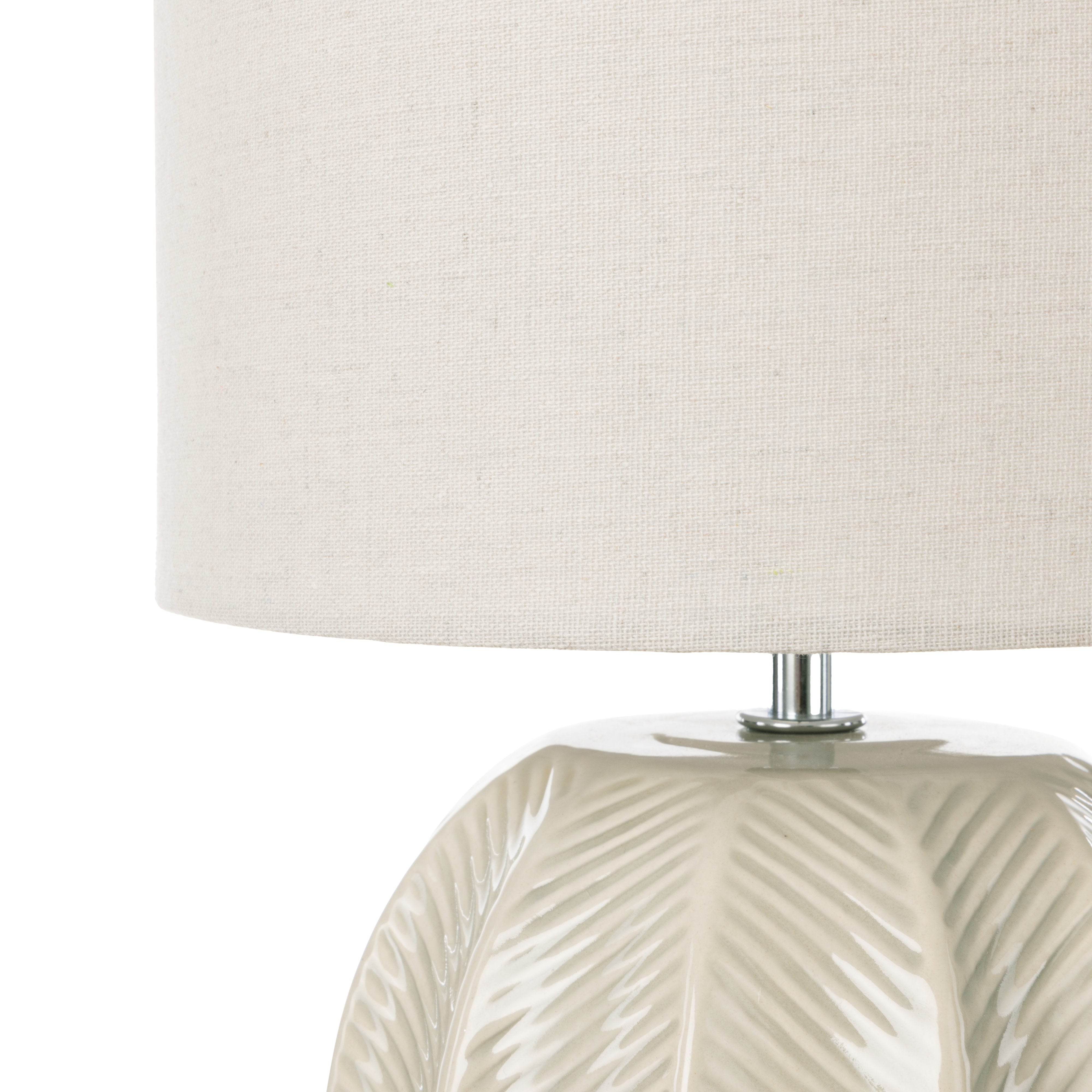 Amalfi Willa Ceramic Table Lamp Taupe & Light Green