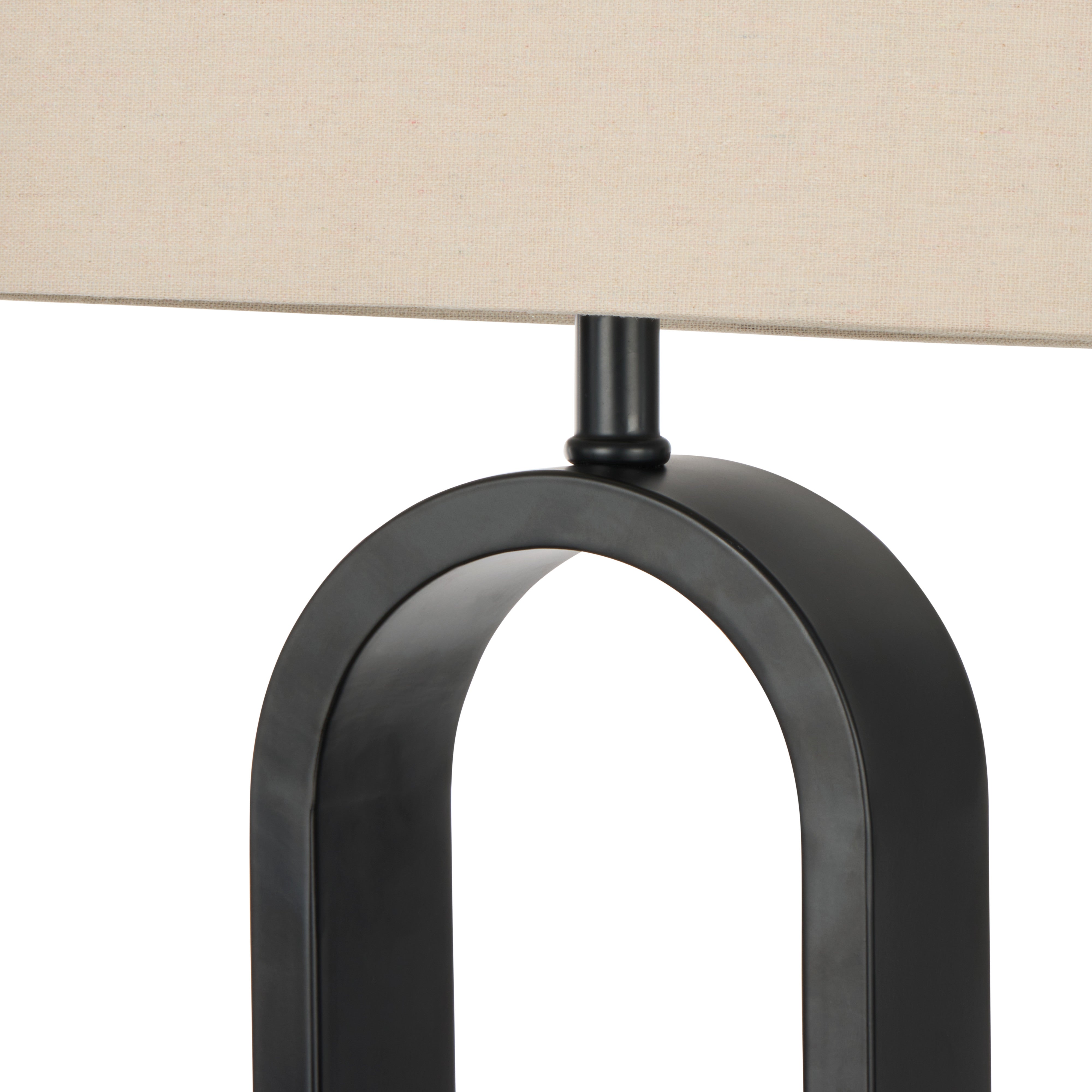 Amalfi Reed Table Lamp Taupe & Black