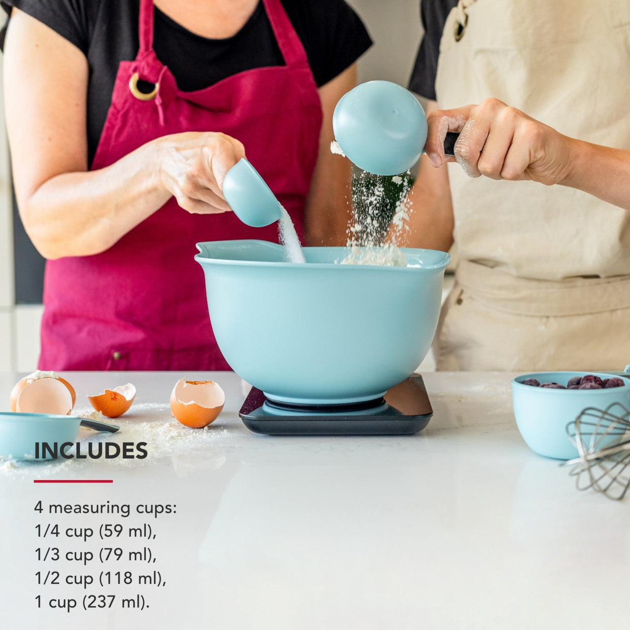 KitchenAid 4 Piece Measuring Cup Set (Mineral Water)