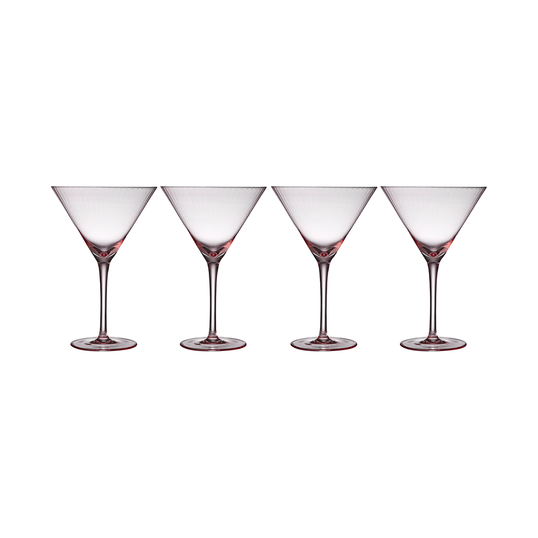Tempa Esme Blush 4pk Martini Glass