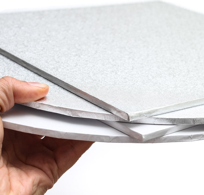Bake Group Masonite Cake Board Round Silver 9in