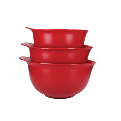 KitchenAid 3 Piece Nesting Mixing Bowl Set (Empire Red)