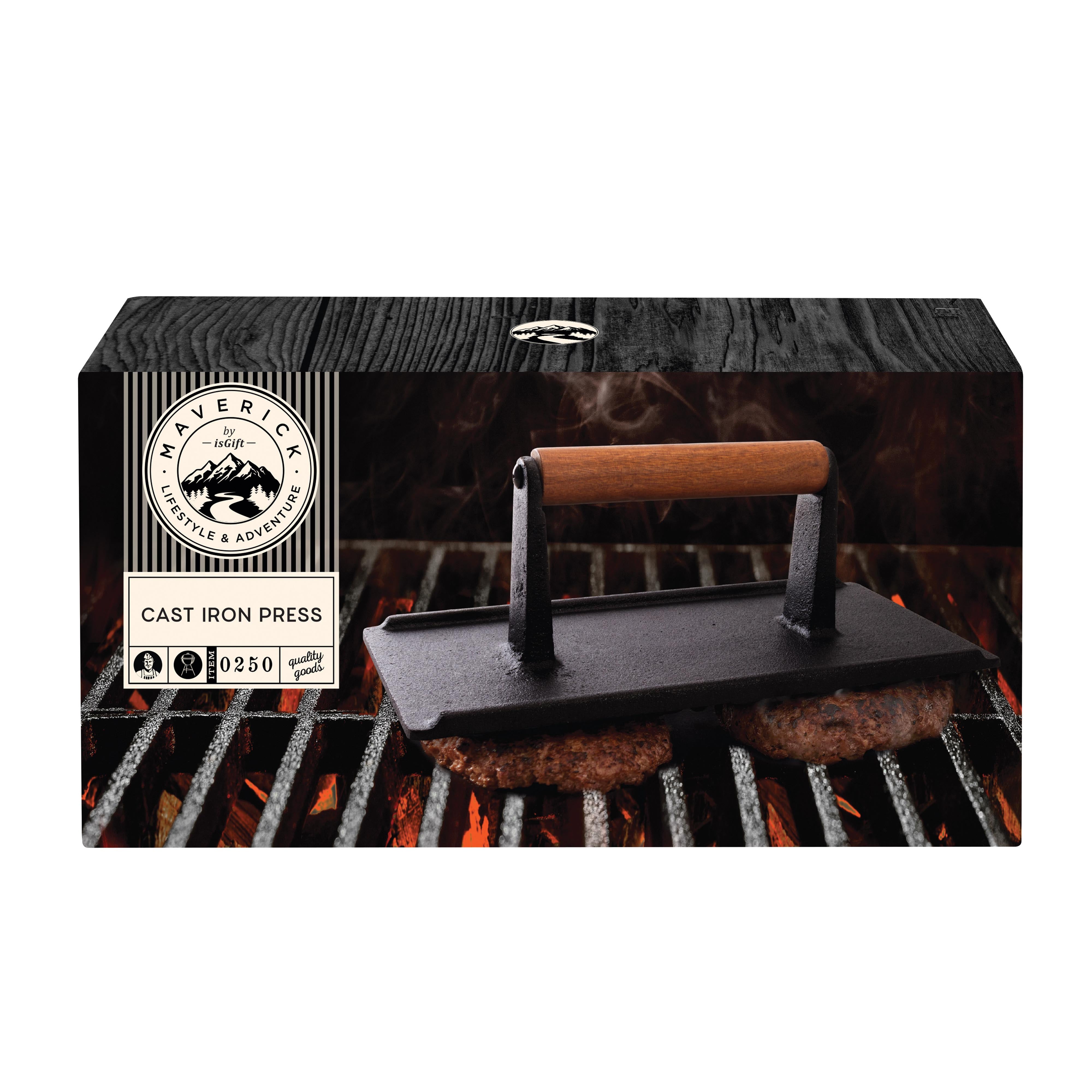 Maverick Cast Iron Press Black & Natural
