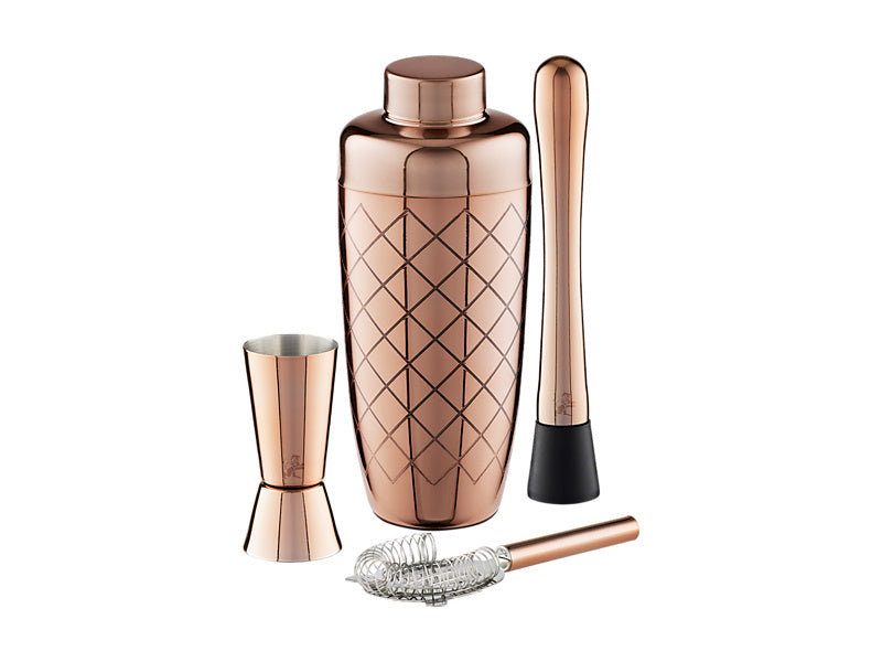 Maxwell & Williams Cocktail & Co Lafayette Cocktail Set Gold 4 Piece