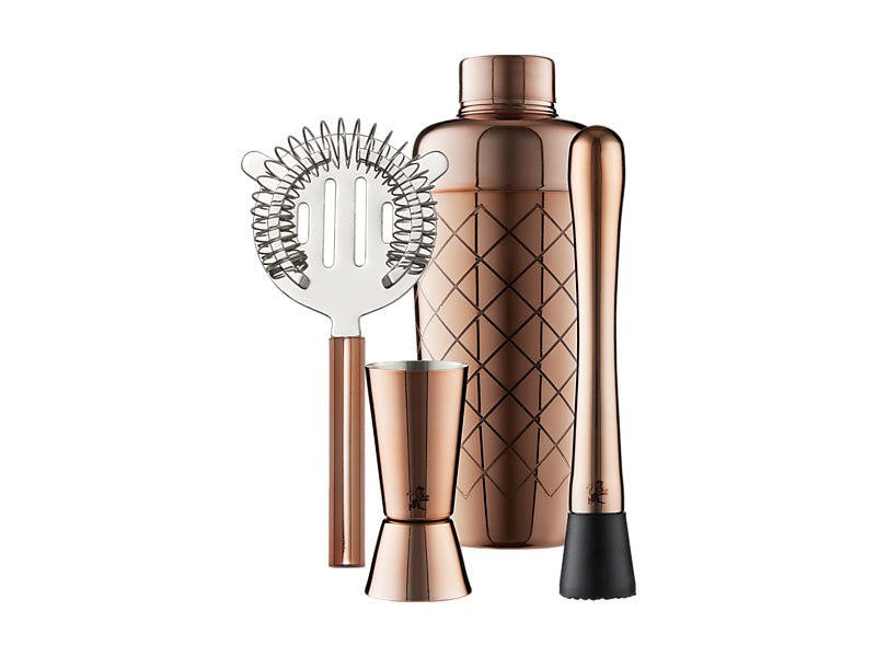 Maxwell & Williams Cocktail & Co Lafayette Cocktail Set Rose Gold 4 Piece