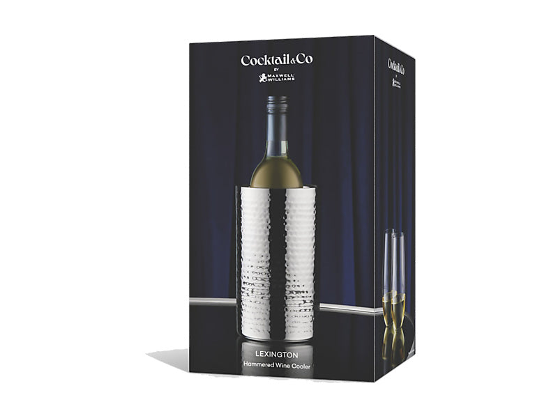 Maxwell & Williams Cocktail & Co Lexington Hammered Wine Cooler Silver