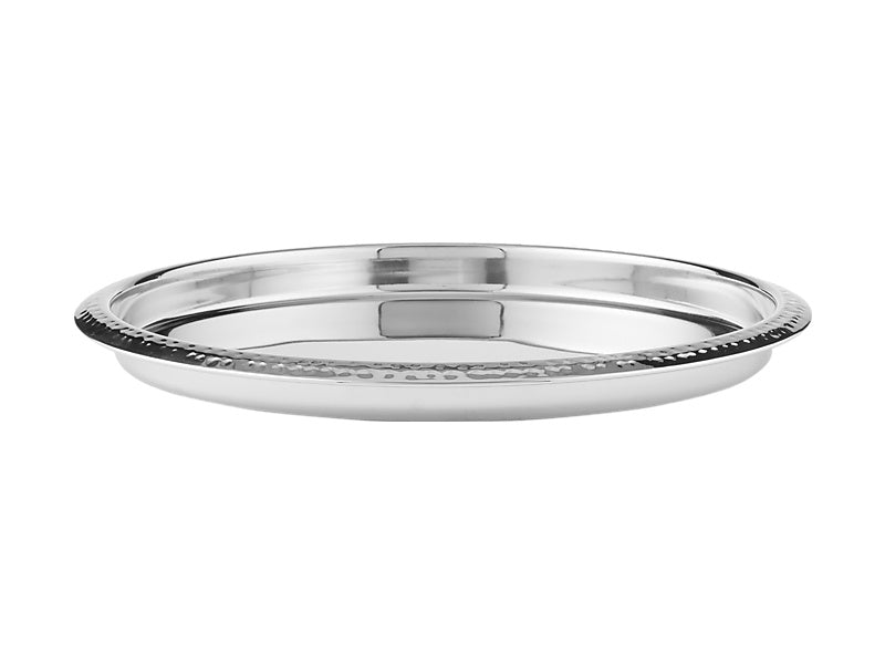 Maxwell & Williams Cocktail & Co Lexington Hammered Round Tray Silver 35.5 x 2.5cm