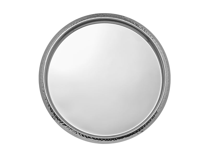 Maxwell & Williams Cocktail & Co Lexington Hammered Round Tray Silver 35.5 x 2.5cm