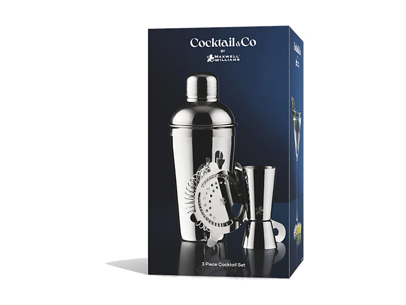 Maxwell & Williams Cocktail & Co Cocktail Set Stainless Steel 500ml 3 Piece