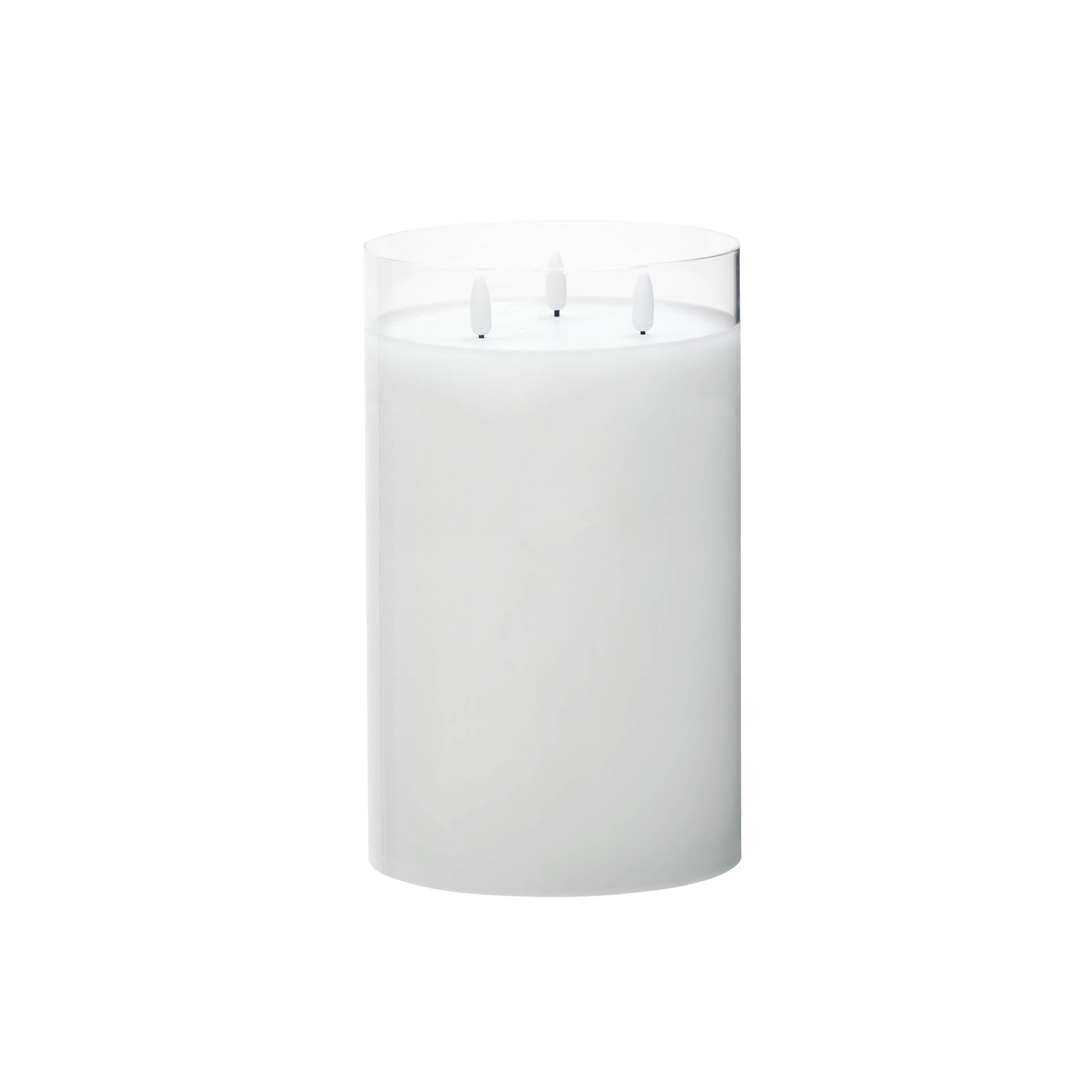 Rogue Glass Triflame Candle Clear 25cm