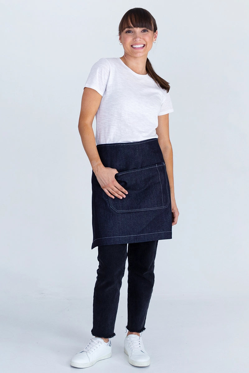 Aussie Chef Mia Denim Waist Apron - Navy