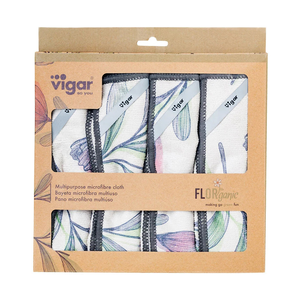 Florganic Microfibre Cloth 4pc