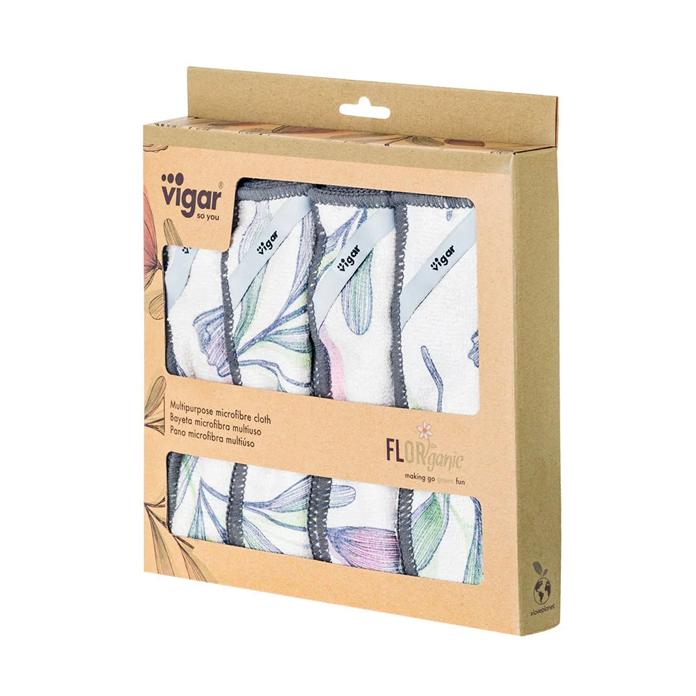 Florganic Microfibre Cloth 4pc