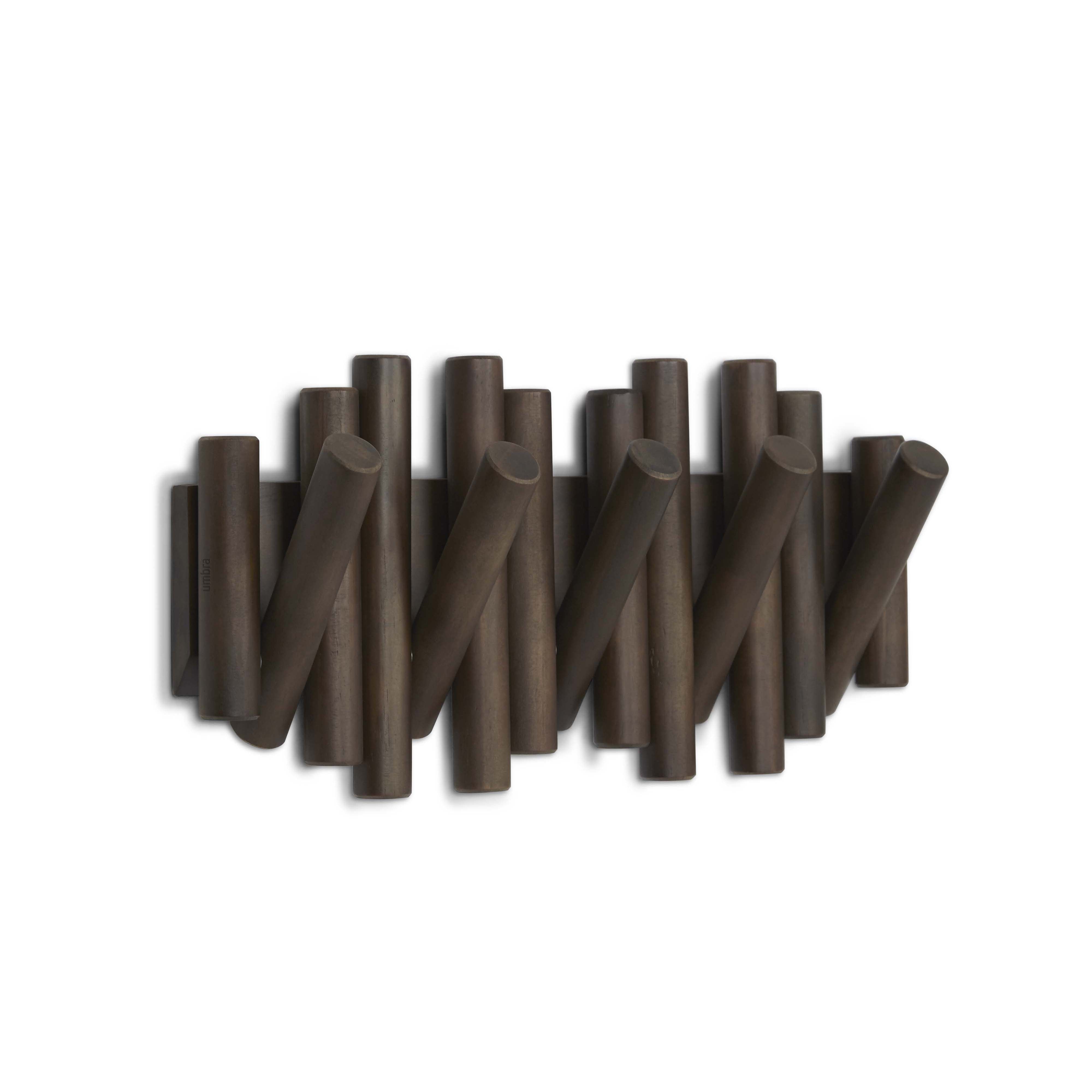 Umbra Picket Rail Hook Aged Walnut