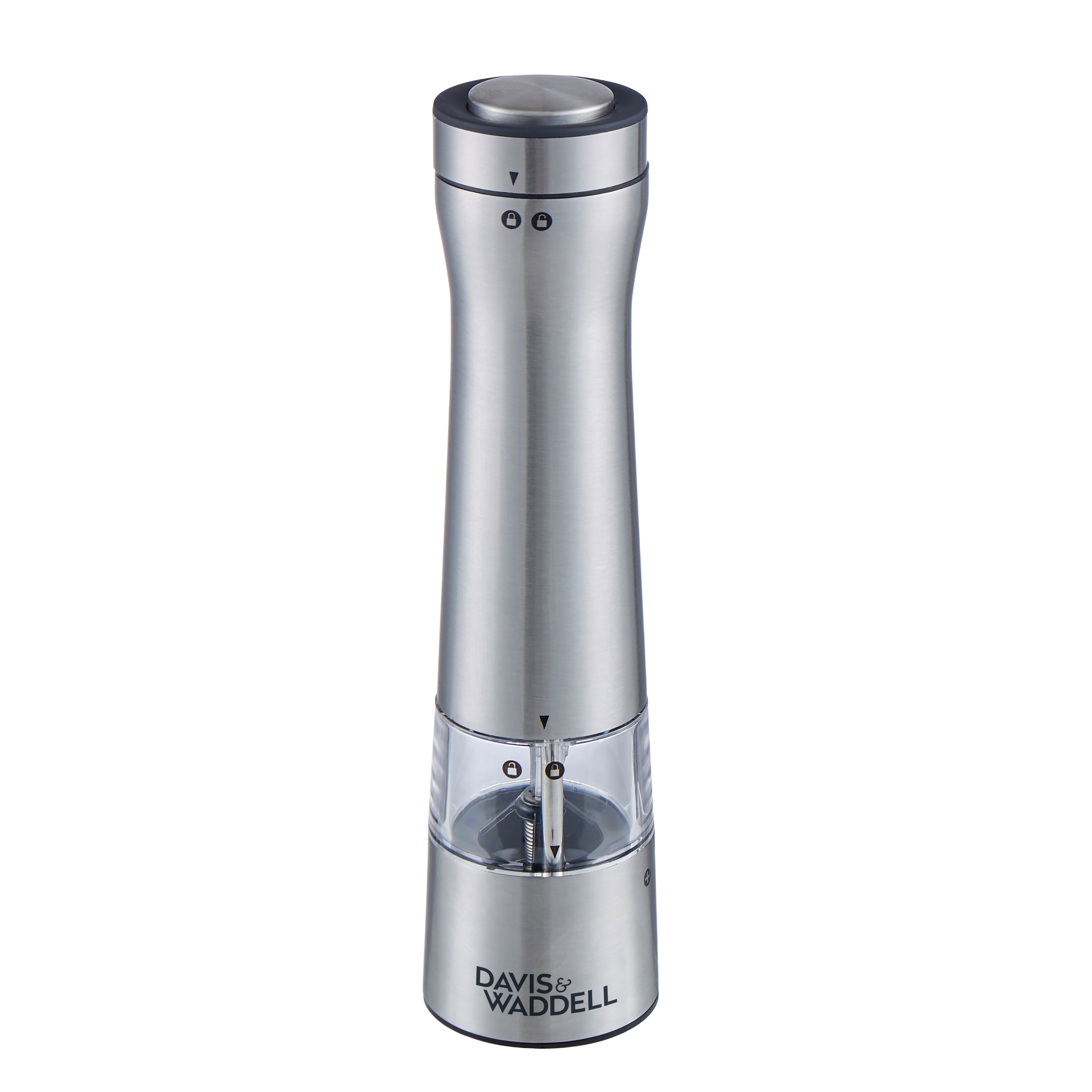 Davis & Waddell Electronic Salt & Pepper Mill Stainless Steel