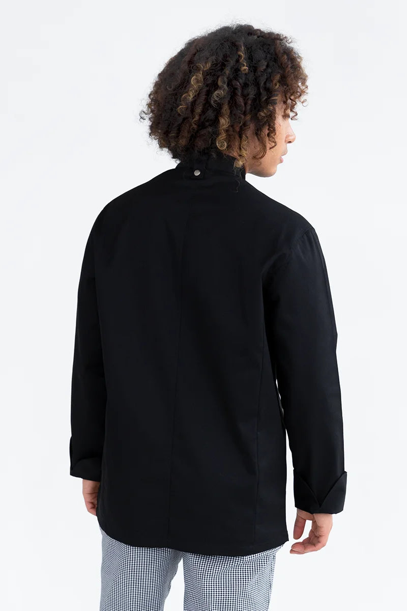 Aussie Chef Tunic Black Long Sleeve - M