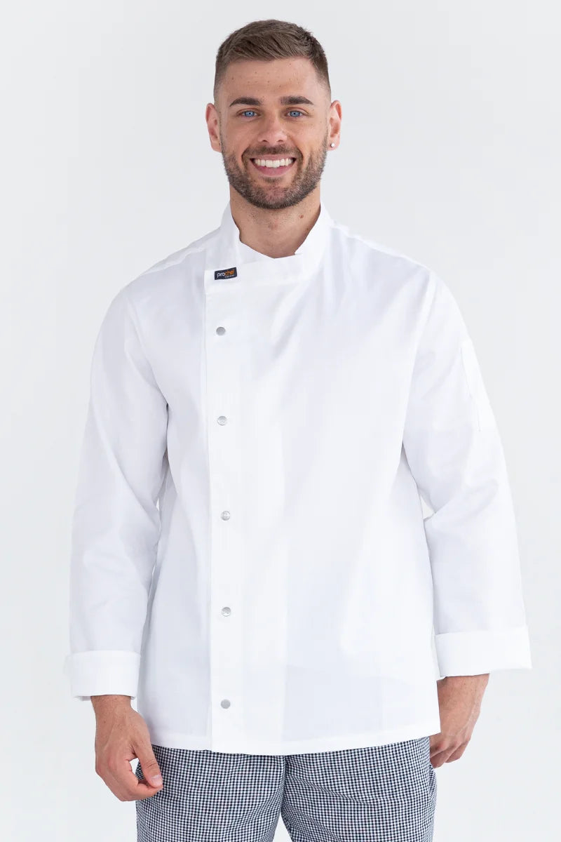 Aussie Chef Tunic White Long Sleeve - M