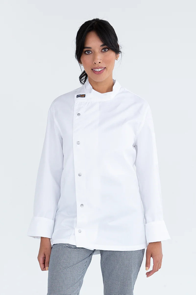 Aussie Chef Tunic White Long Sleeve - S