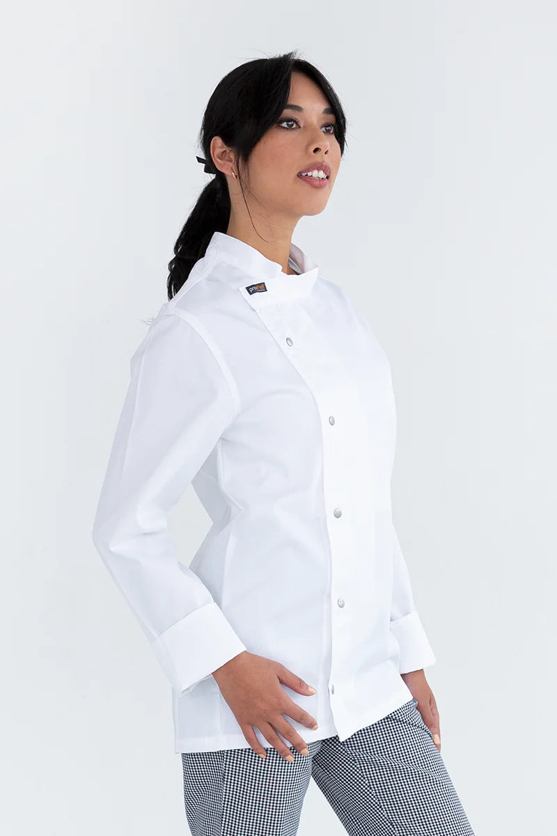 Aussie Chef Tunic White Long Sleeve - M