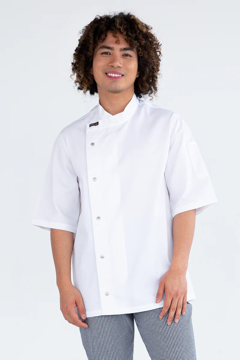 Aussie Chef Tunic White Short Sleeve - XL