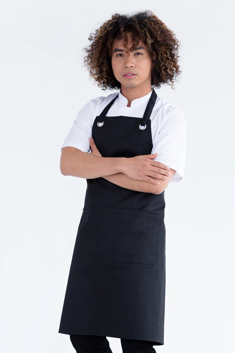 Aussie Chef Bib Apron - Monaco Black