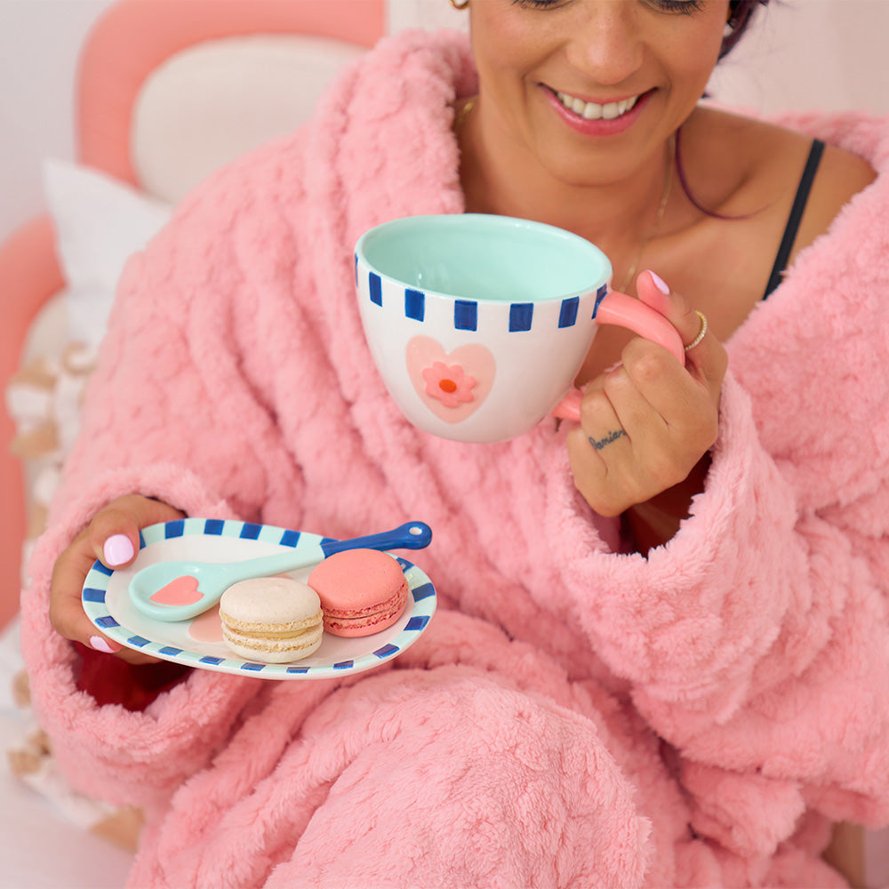 Annabel Trends Ceramic Cup of Love Mug & Spoon Set