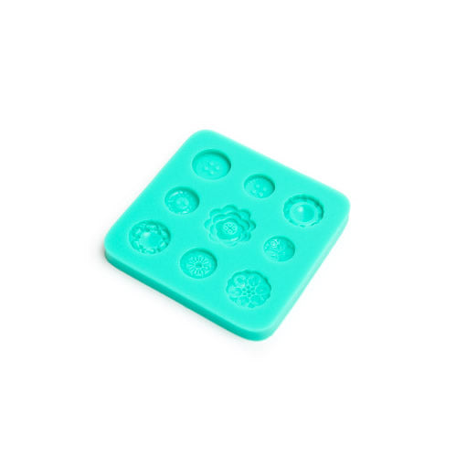 Bake Group Silicone Mould Button & Flower Centres
