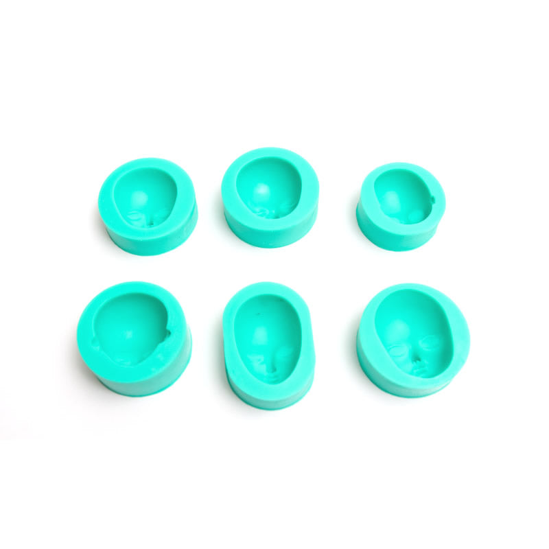 Bake Group Silicone Mould Faces Set 2 6 Piece