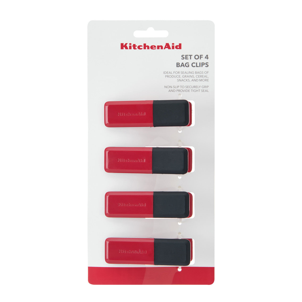 KitchenAid 4 Piece Small Kitchen Clip Set (Empire Red)