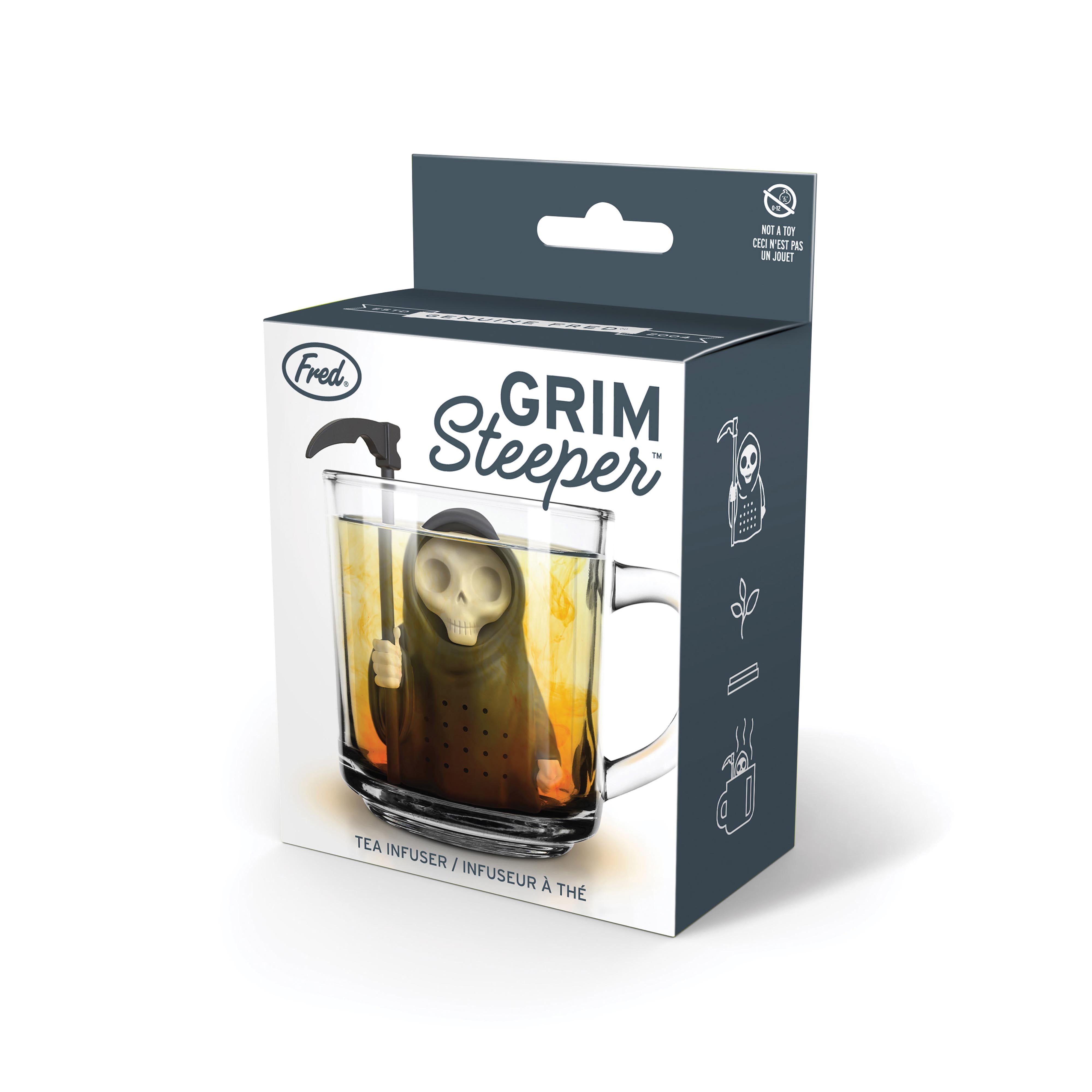 Fred Grim Steeper Tea Infuser Black & White