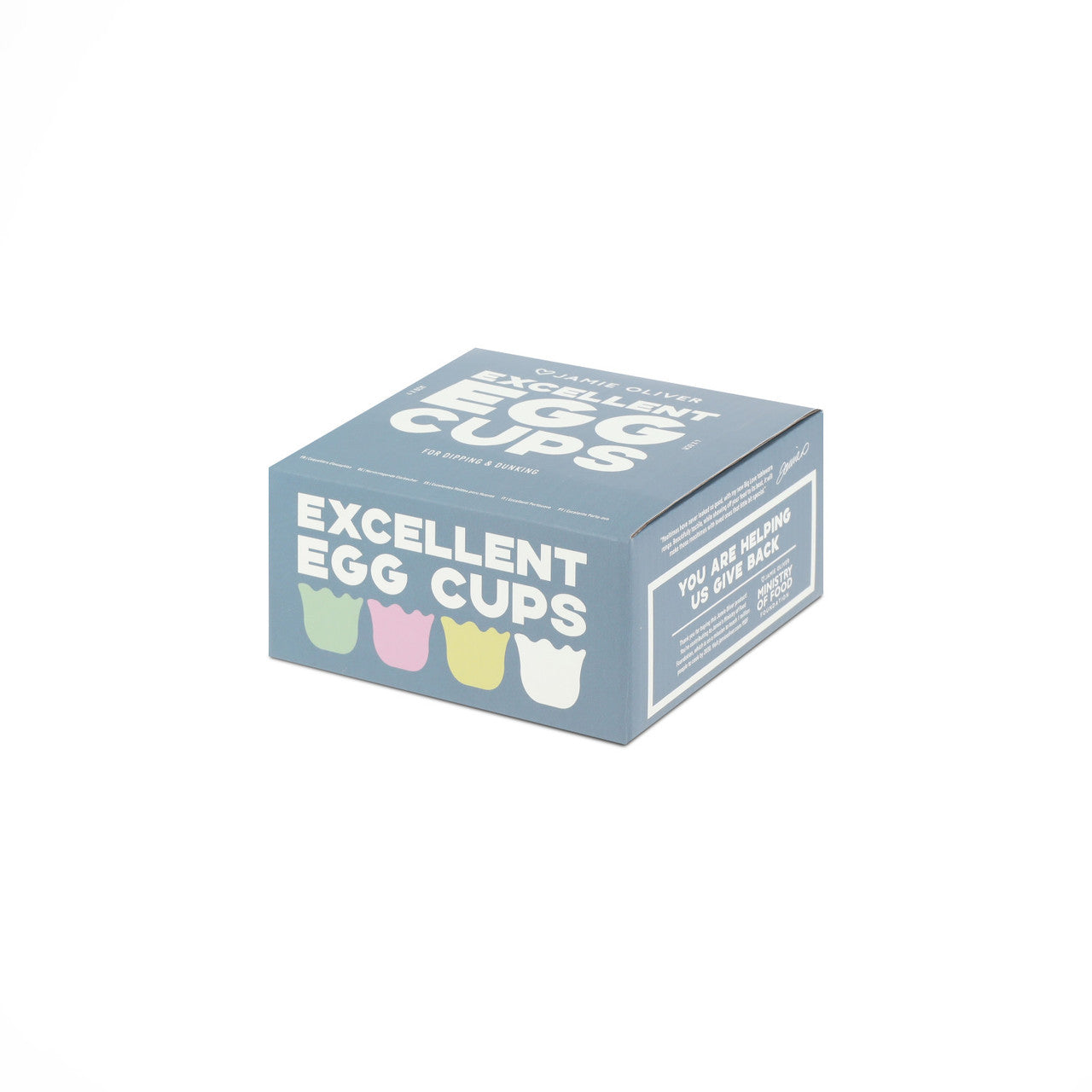 Jamie Oliver Big Love 6cm Excellent Egg Cups Set of 4 Mixed Colours