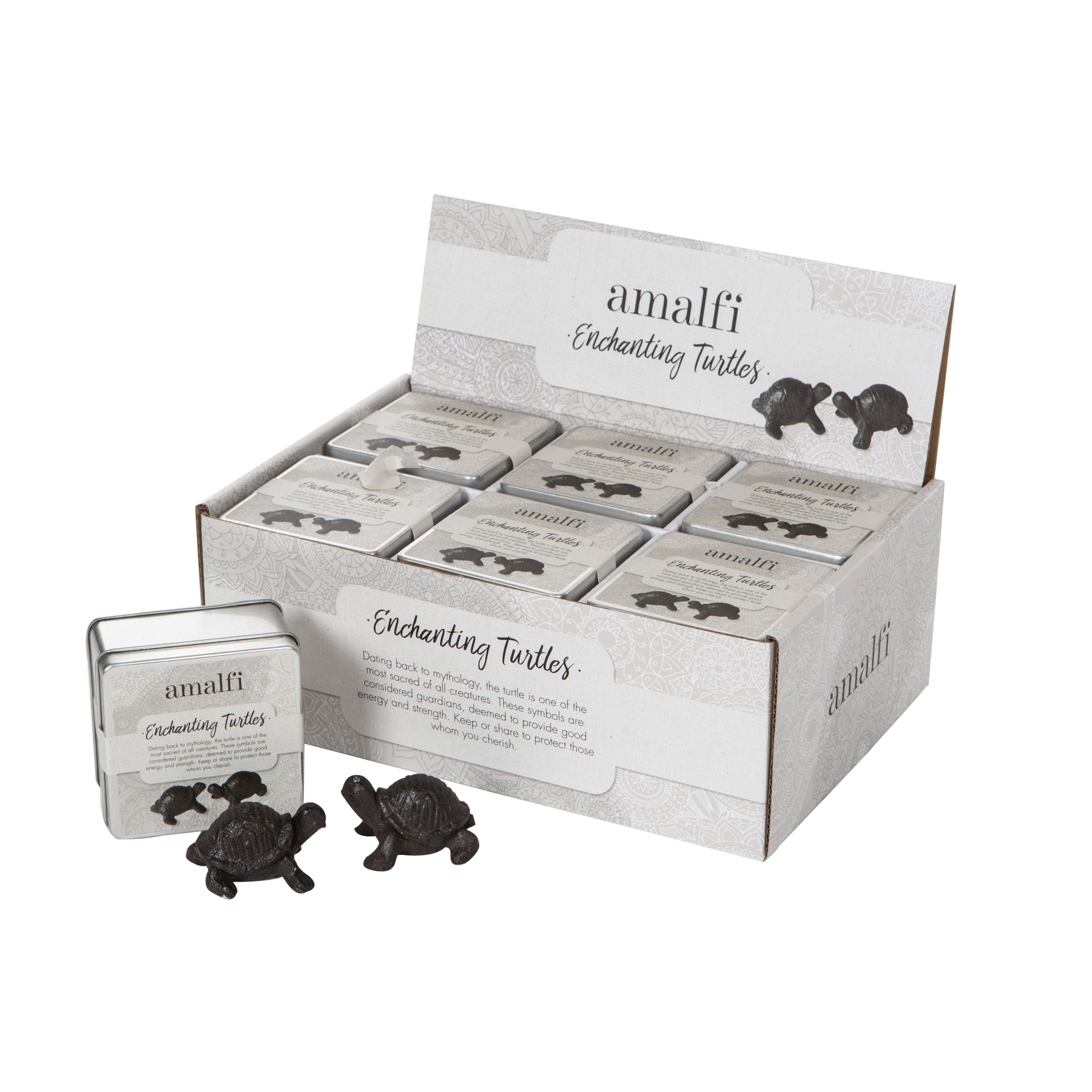 Amalfi Enchanting Turtles 2 Piece Set Rustic Brown