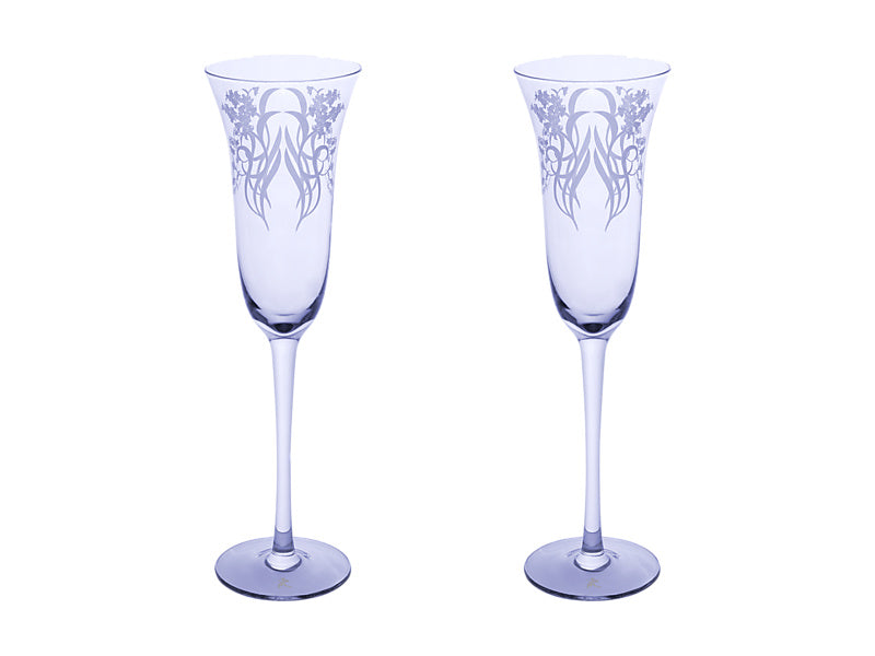 Maxwell & Williams Estelle Michaelides Mystique Prosecco Glass Violet 190ml 2 Piece