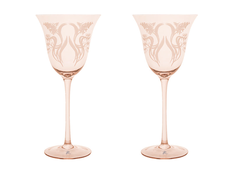 Maxwell & Williams Estelle Michaelides Mystique Wine Glass Melon 320ml 2 Piece