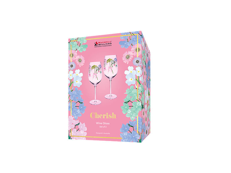 Maxwell & Williams Cherish Wine Glass 580ml 2 Piece