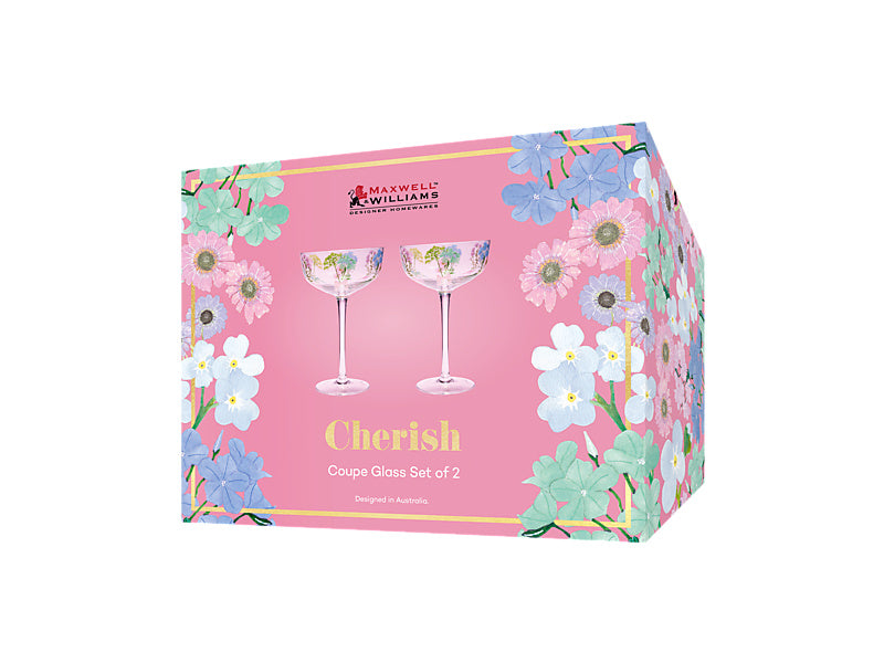 Maxwell & Williams Cherish Coupe Glass 300ml 2 Piece