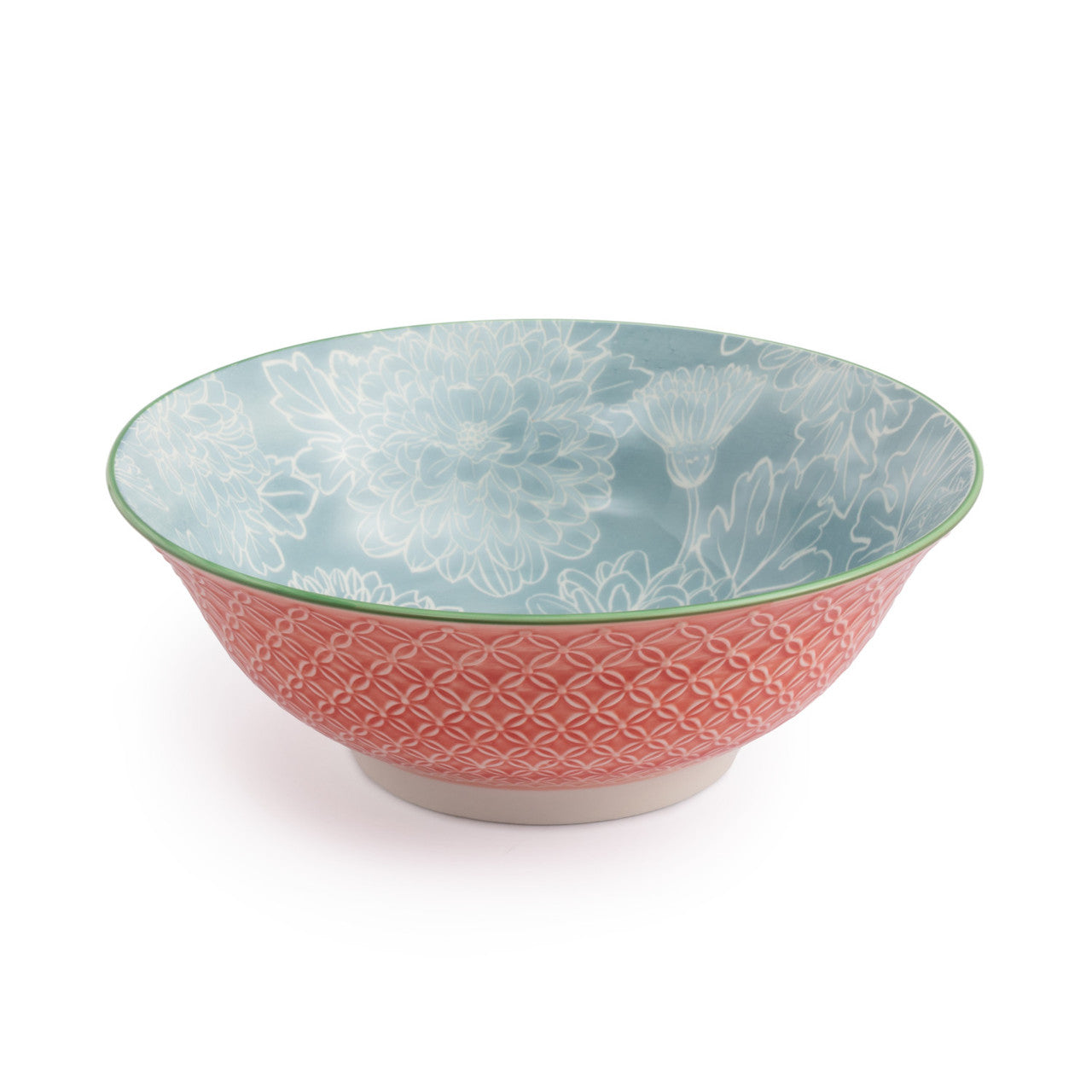 Mikasa Stoneware Ramen Bowl 21cm (Grey Floral)