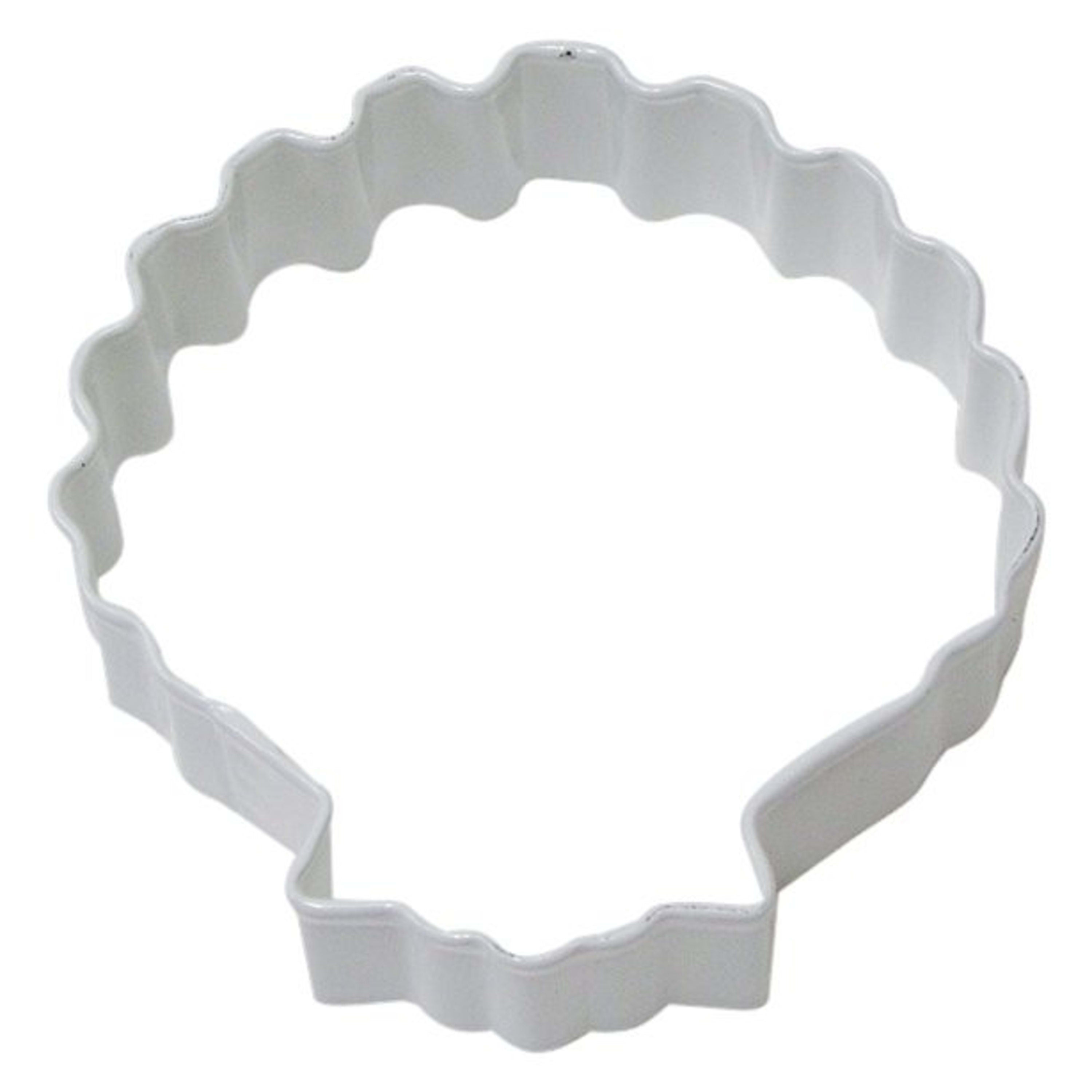 R&M International Seashell Cookie Cutter White 8cm