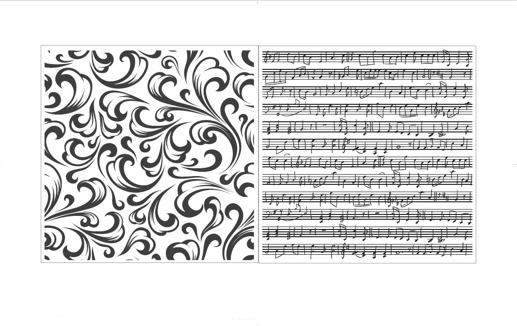 Stamp a Cake Music & Scroll Stamp
