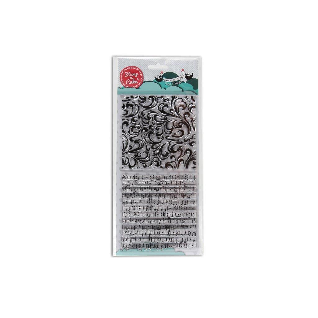 Stamp a Cake Music & Scroll Stamp