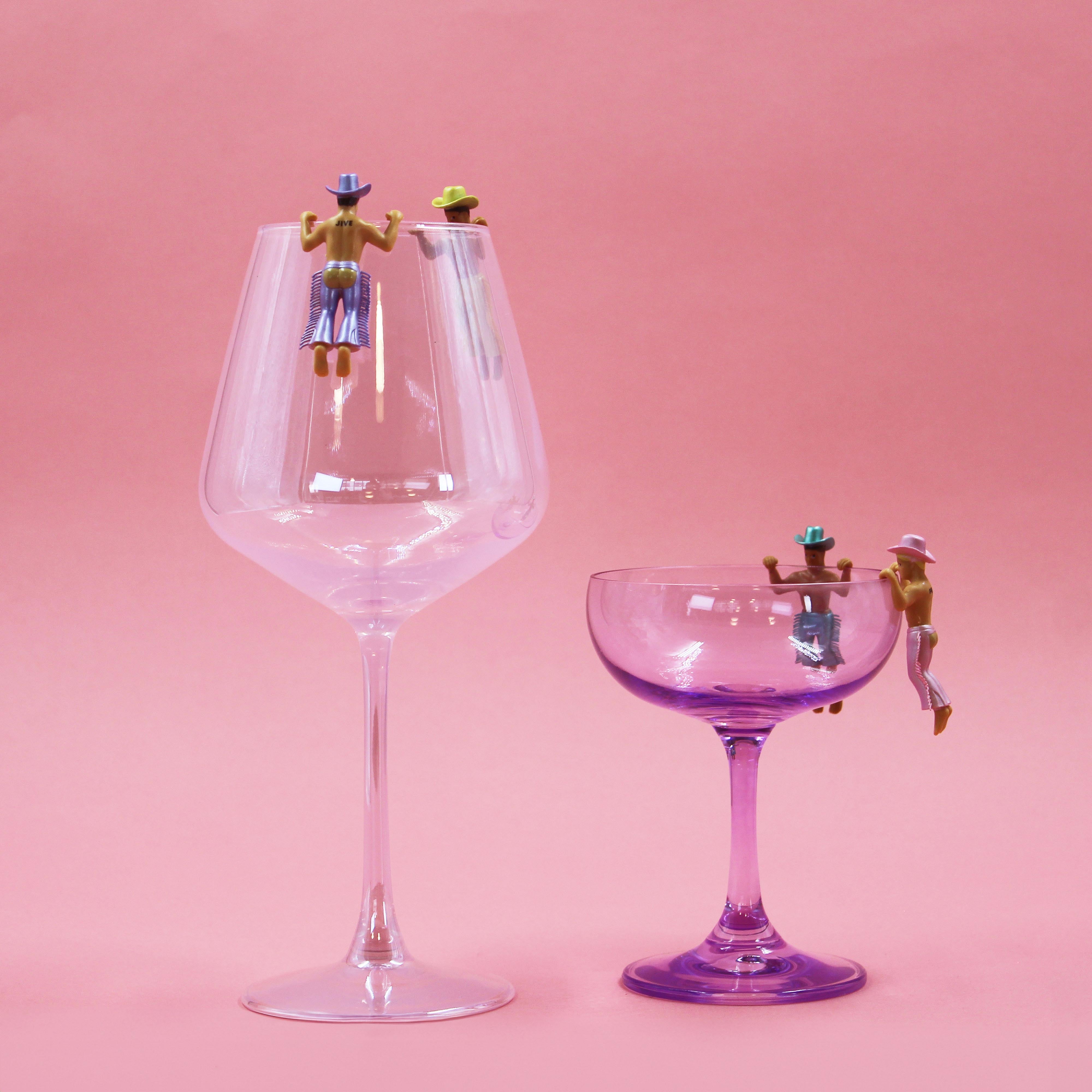 Drinking Buddies Disco Cowboy Drink Markers 4 Piece Set