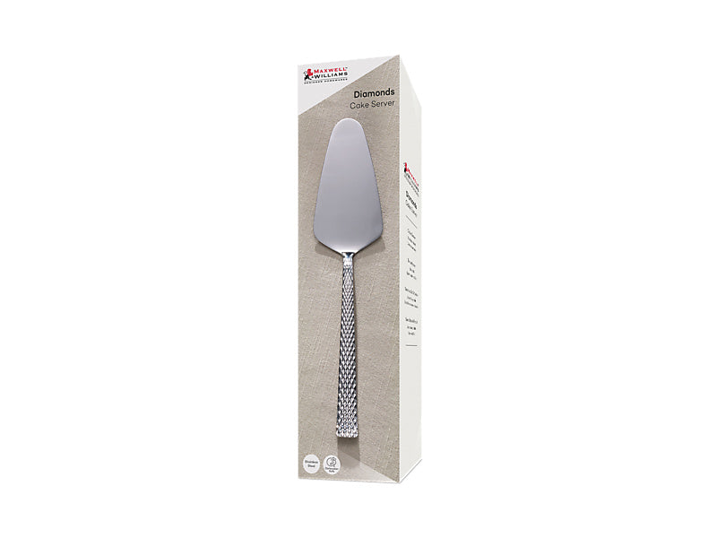 Maxwell & Williams Diamonds Cake Server Stainless Steel Gift Boxed