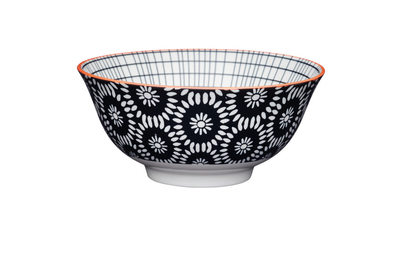 Mikasa Glazed Stoneware Bowl 15.5cm (Black Tile)