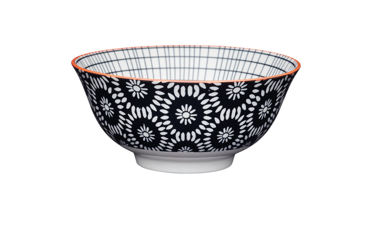 Mikasa Glazed Stoneware Bowl 15.5cm (Black Tile)