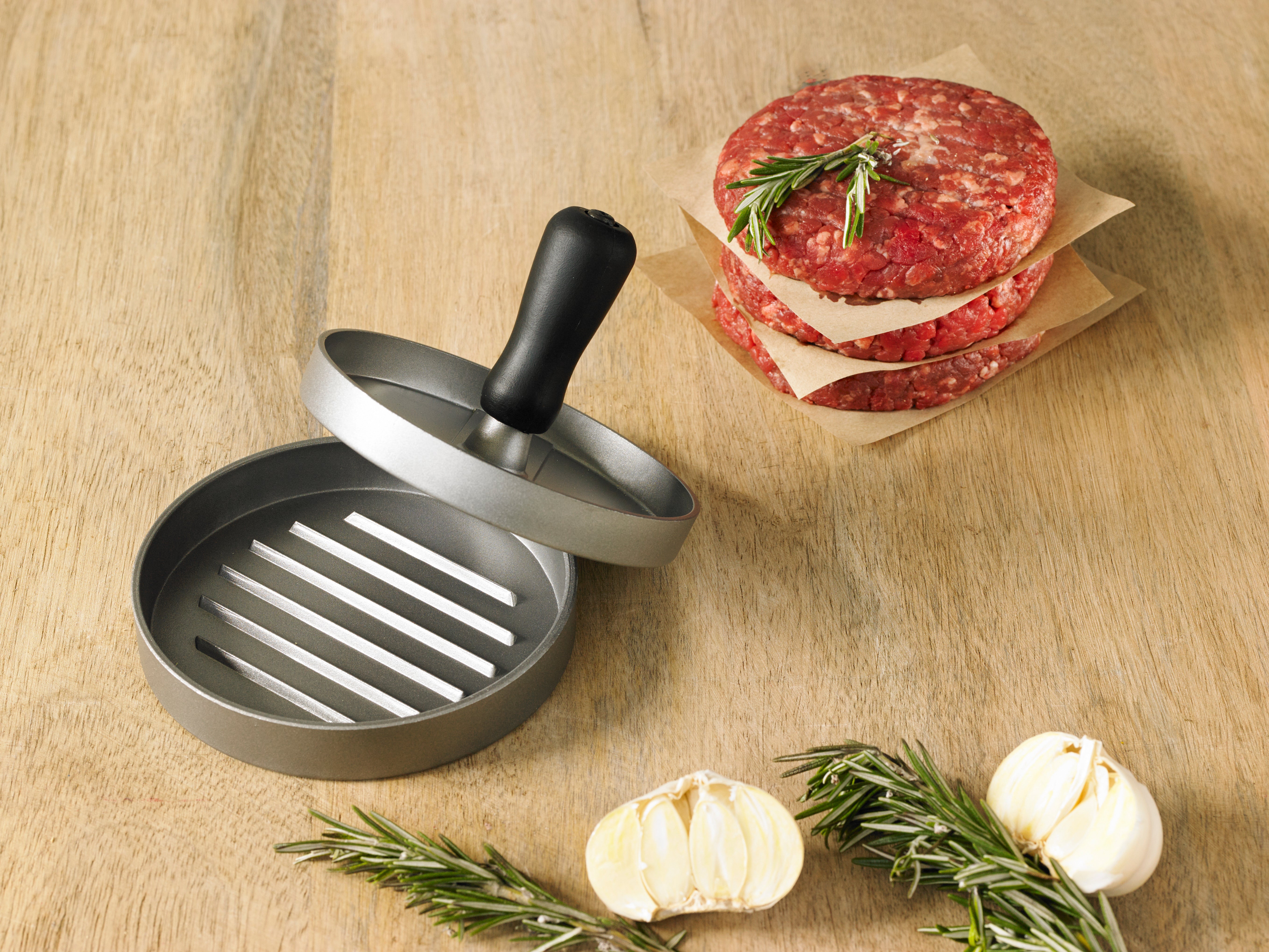 Maverick Single Burger Press Grey & Black