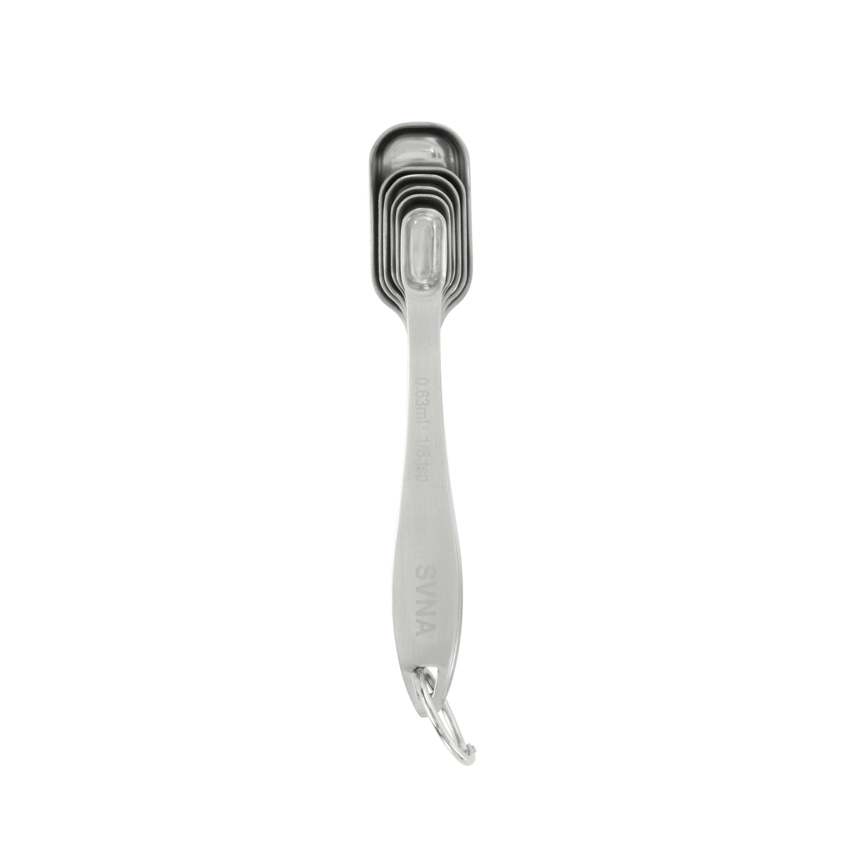 SVNA Premium Stainless Steel Spice Jar Measuring Spoons 6 Piece Set