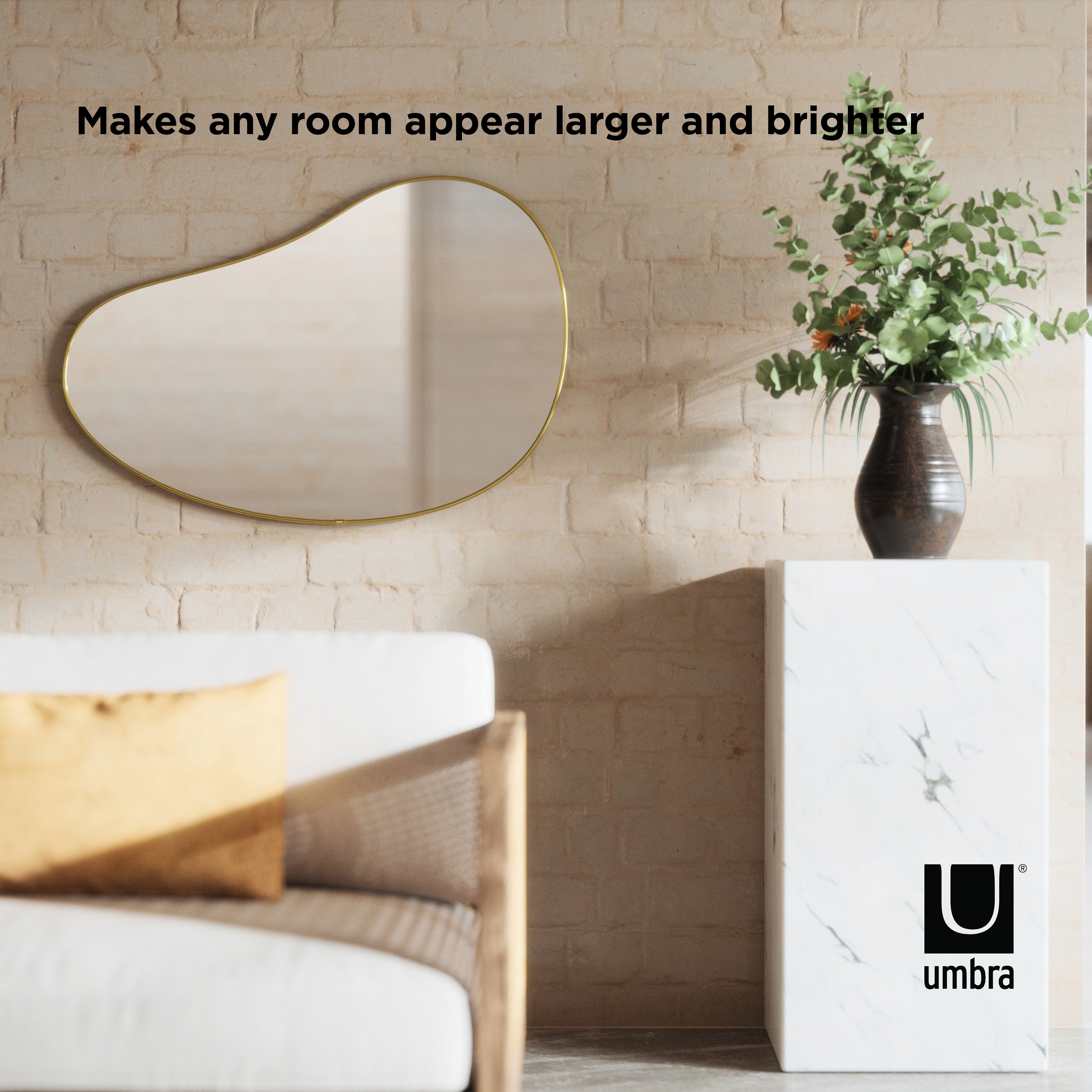 Umbra Hubba Pebble Wall Mirror