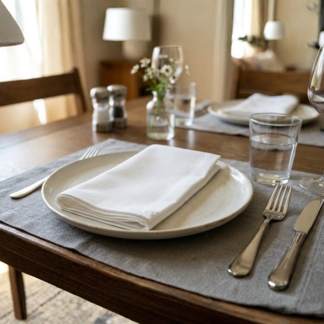 KH Mega-Chef Momie White Cotton Napkin 50cm
